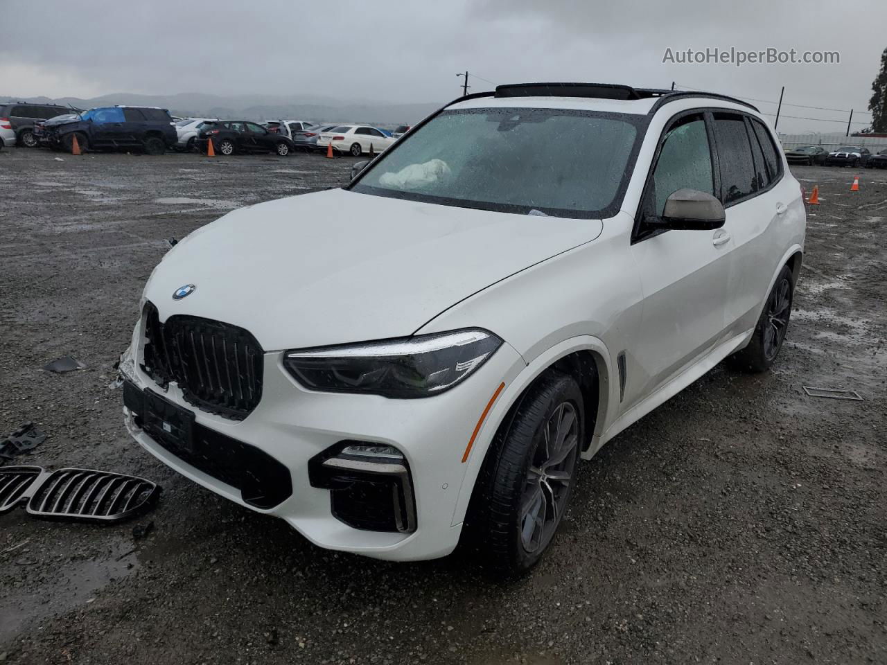 2020 Bmw X5 M50i White vin: 5UXJU4C0XLL228116