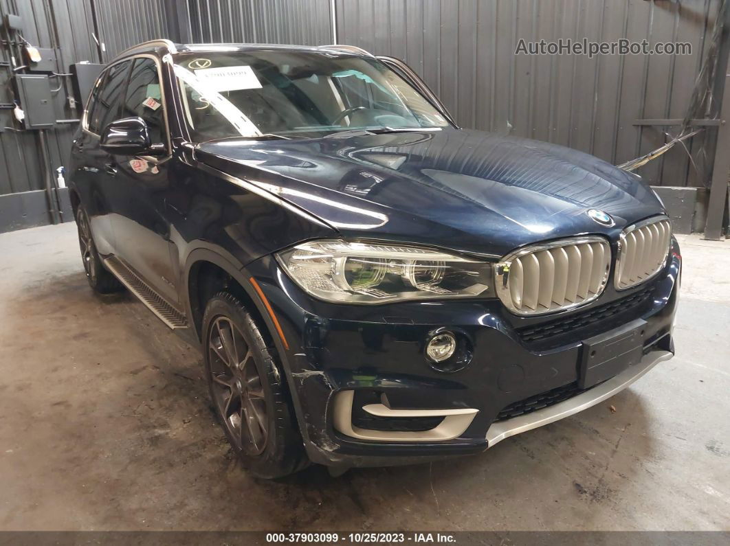 2014 Bmw X5 Xdrive35i Dark Blue vin: 5UXKR0C50E0H23782