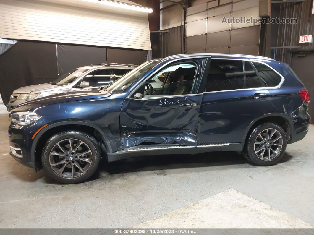 2014 Bmw X5 Xdrive35i Dark Blue vin: 5UXKR0C50E0H23782