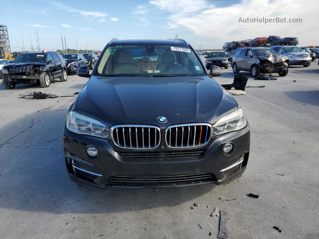 2014 Bmw X5 Xdrive35i Black vin: 5UXKR0C50E0K45554