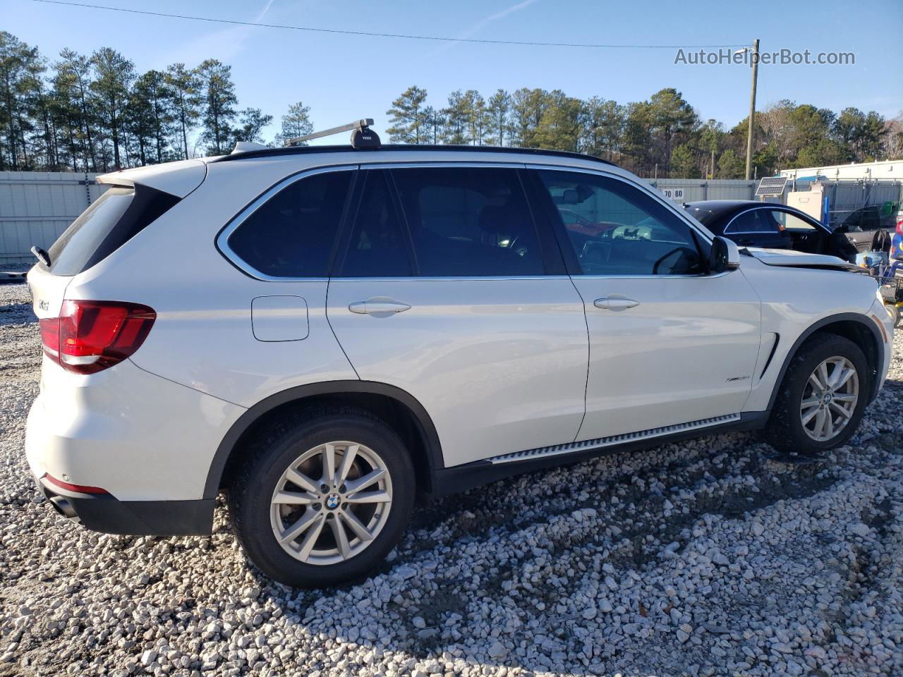 2014 Bmw X5 Xdrive35i White vin: 5UXKR0C50E0K47708