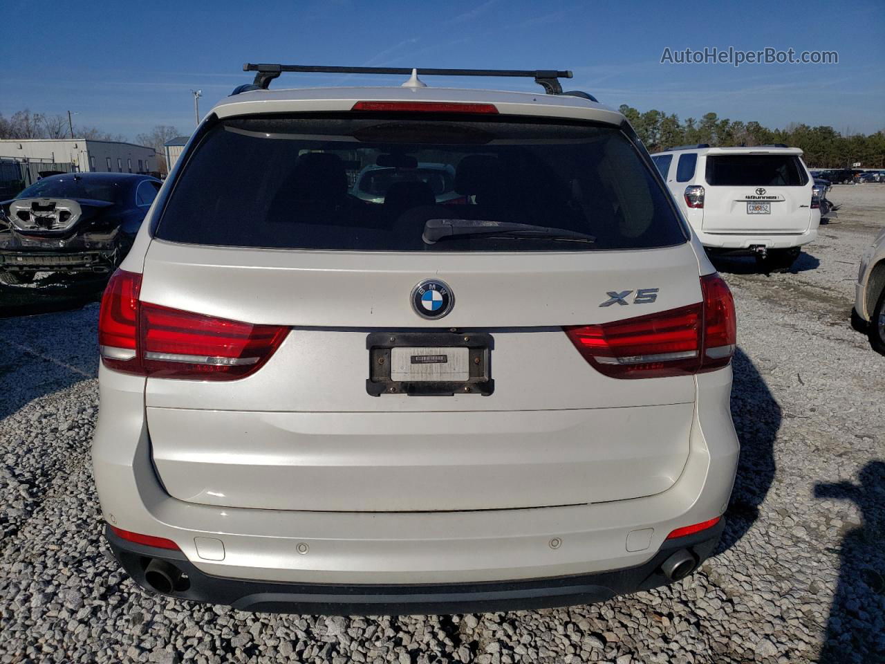 2014 Bmw X5 Xdrive35i White vin: 5UXKR0C50E0K47708