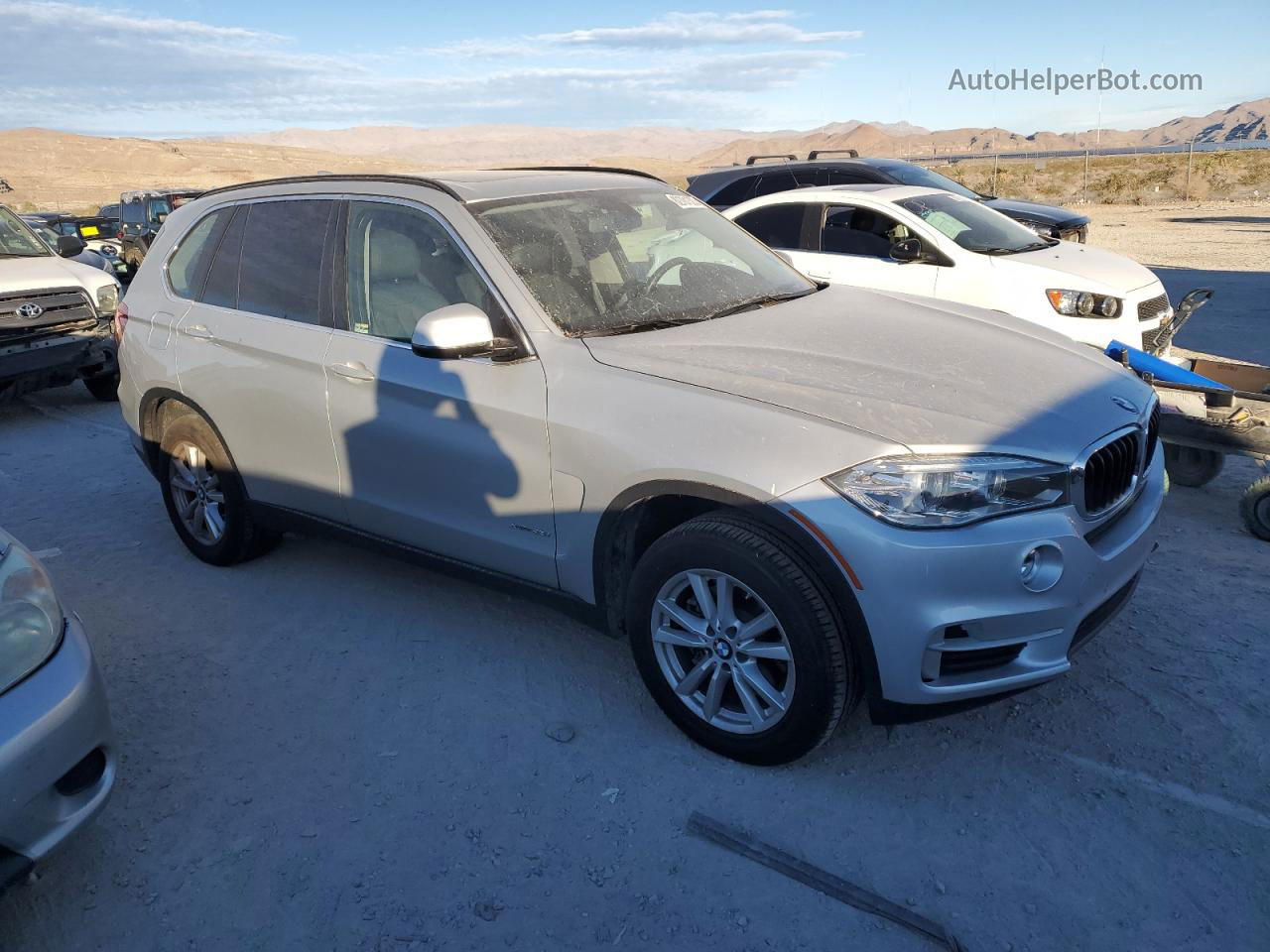 2015 Bmw X5 Xdrive35i Серебряный vin: 5UXKR0C50F0K55776