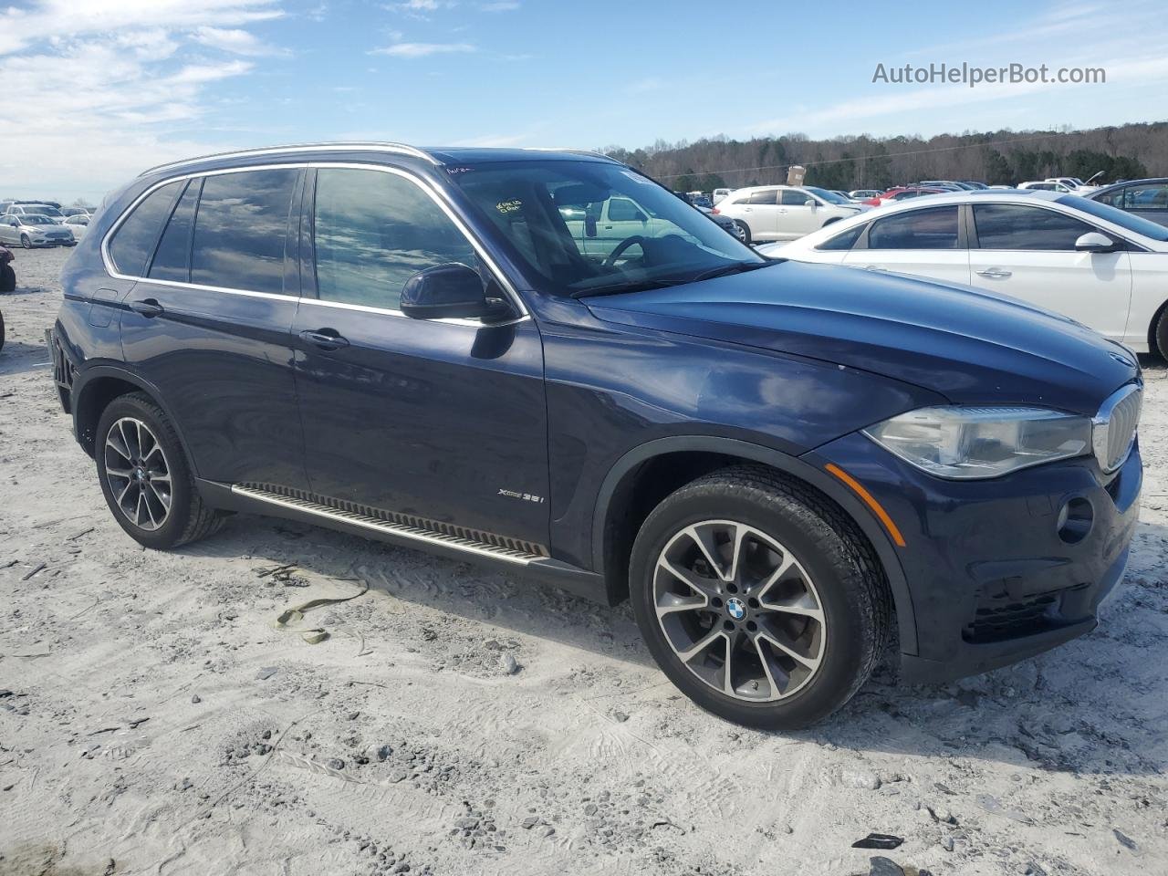 2015 Bmw X5 Xdrive35i Blue vin: 5UXKR0C50F0K58516