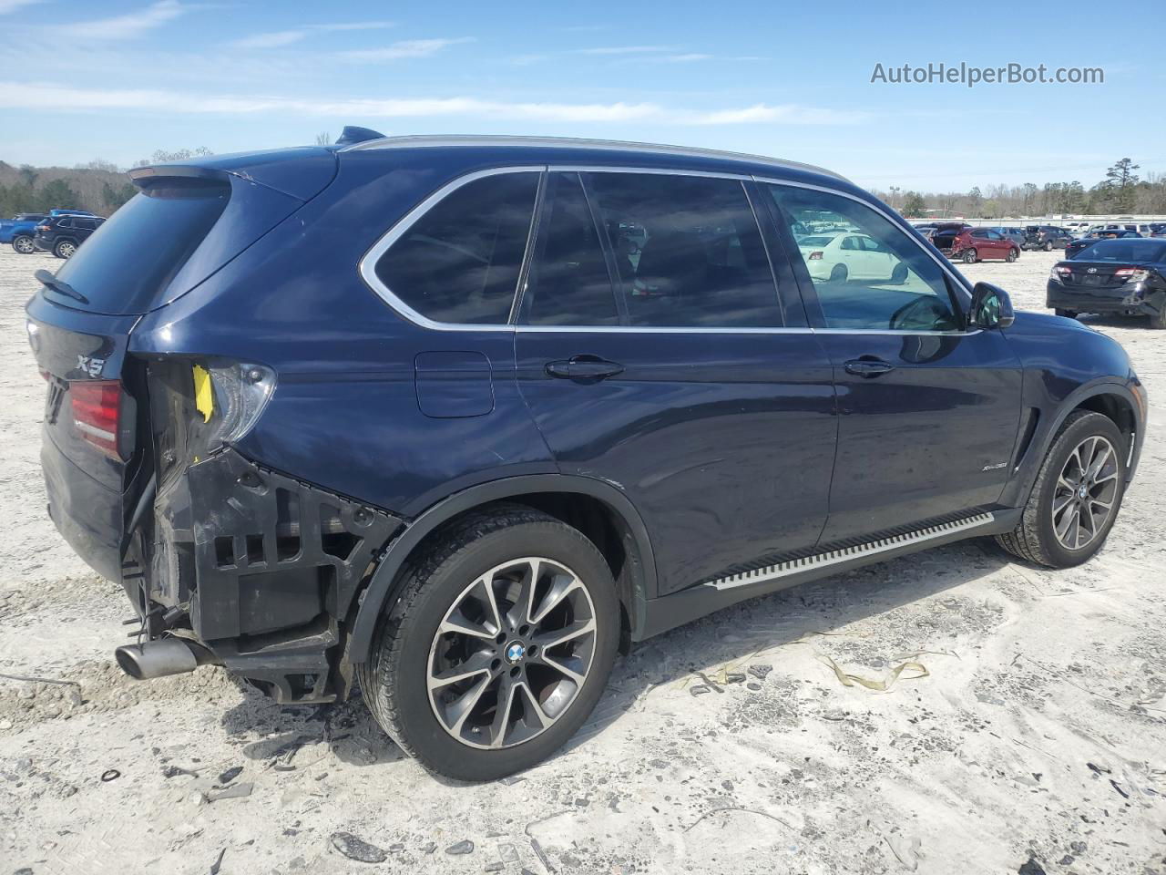 2015 Bmw X5 Xdrive35i Blue vin: 5UXKR0C50F0K58516