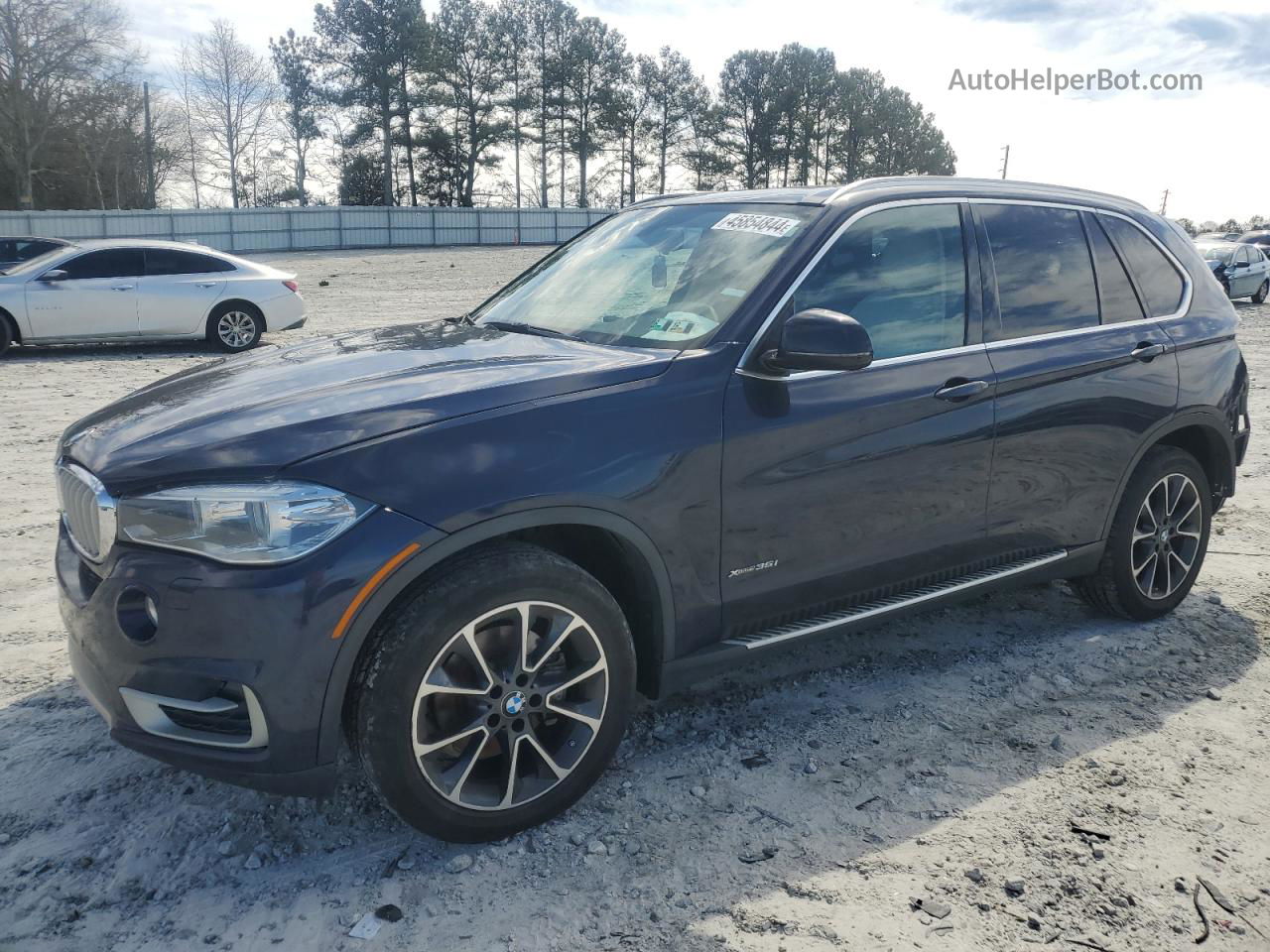 2015 Bmw X5 Xdrive35i Blue vin: 5UXKR0C50F0K58516