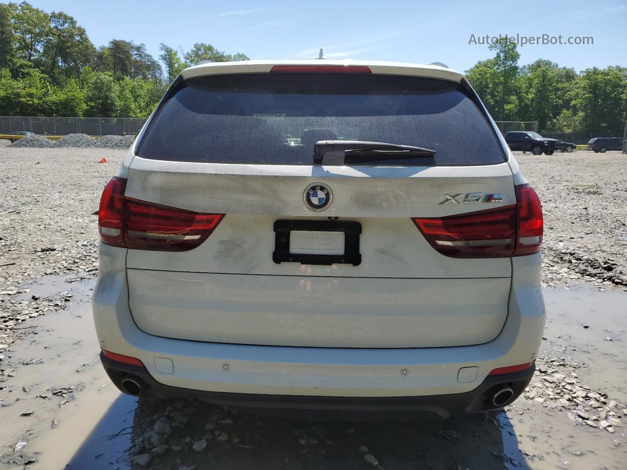 2015 Bmw X5 Xdrive35i White vin: 5UXKR0C50F0K60640