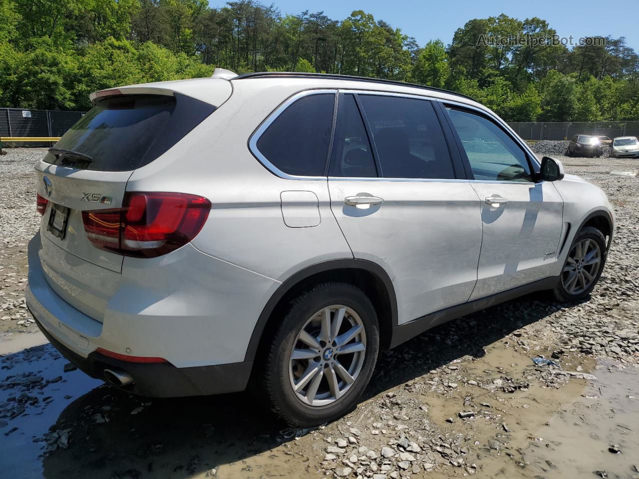 2015 Bmw X5 Xdrive35i White vin: 5UXKR0C50F0K60640