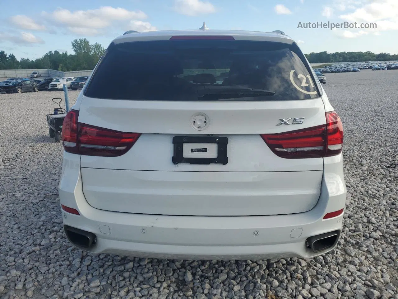 2015 Bmw X5 Xdrive35i White vin: 5UXKR0C50F0P01201