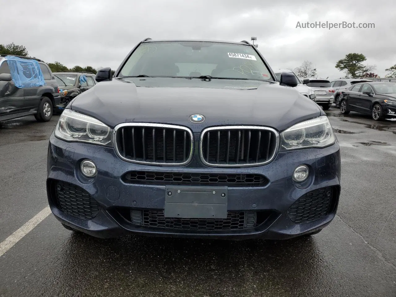 2015 Bmw X5 Xdrive35i Blue vin: 5UXKR0C50F0P01893