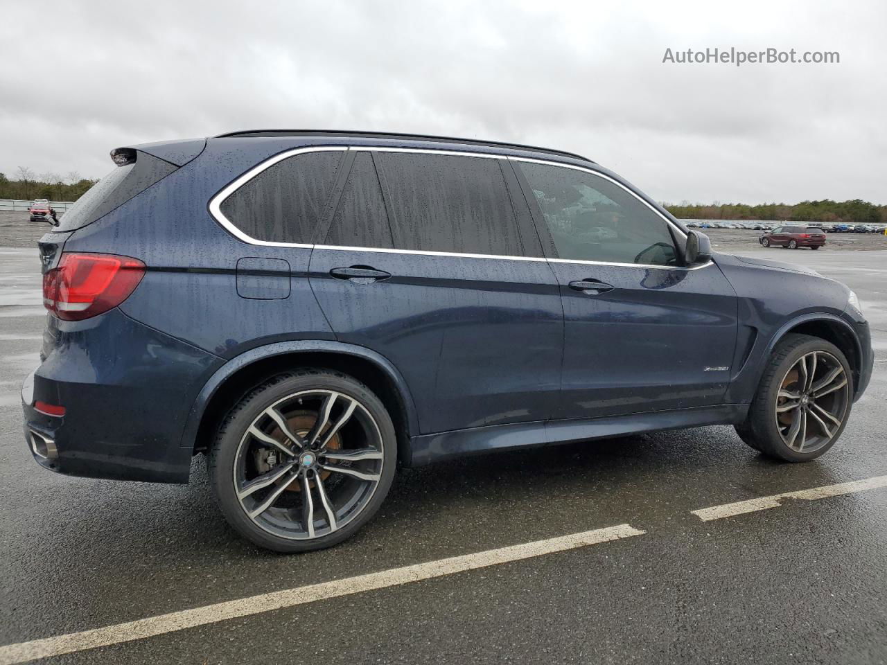 2015 Bmw X5 Xdrive35i Blue vin: 5UXKR0C50F0P01893