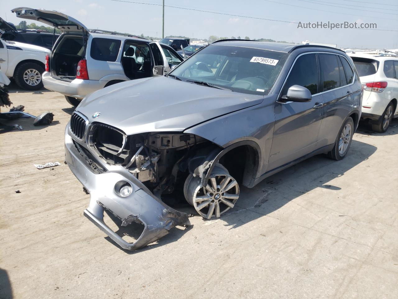 2015 Bmw X5 Xdrive35i Gray vin: 5UXKR0C50F0P03272