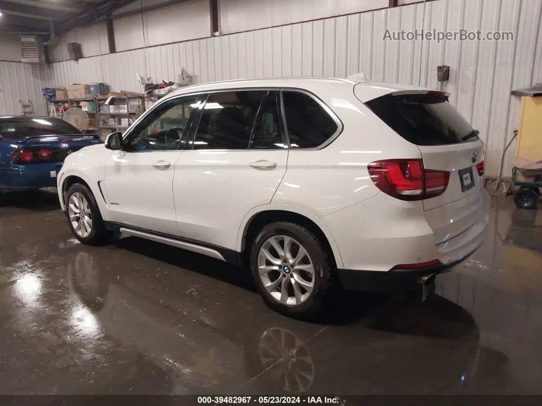 2015 Bmw X5 Xdrive35i White vin: 5UXKR0C50F0P06088