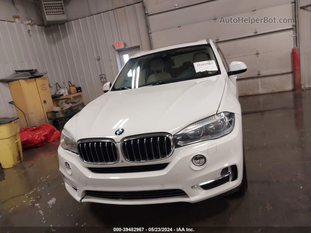 2015 Bmw X5 Xdrive35i White vin: 5UXKR0C50F0P06088