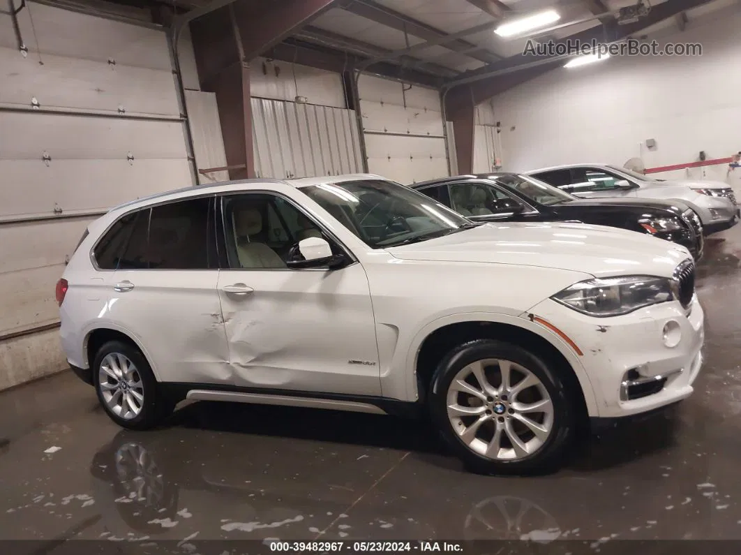 2015 Bmw X5 Xdrive35i White vin: 5UXKR0C50F0P06088