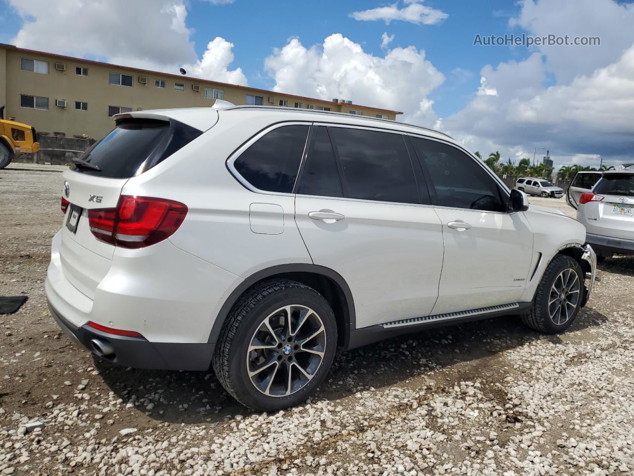 2015 Bmw X5 Xdrive35i White vin: 5UXKR0C50F0P18533