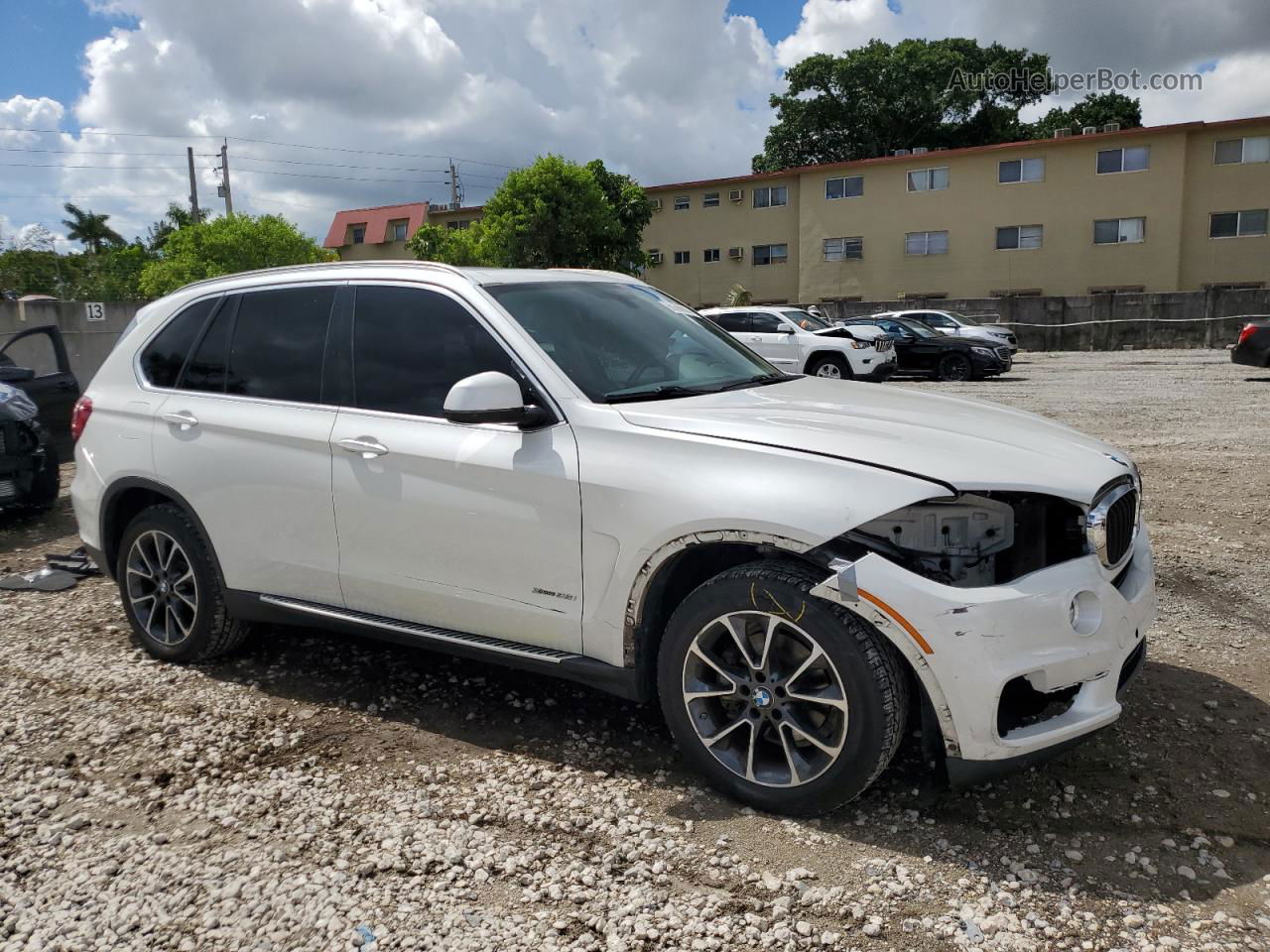 2015 Bmw X5 Xdrive35i White vin: 5UXKR0C50F0P18533