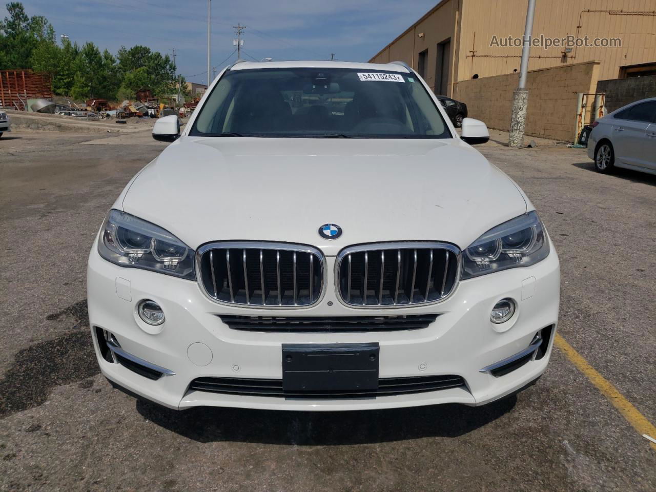 2016 Bmw X5 Xdrive35i White vin: 5UXKR0C50G0P23345