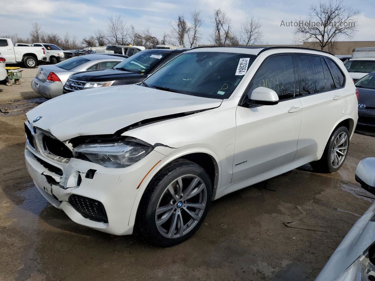 2016 Bmw X5 Xdrive35i White vin: 5UXKR0C50G0S90187