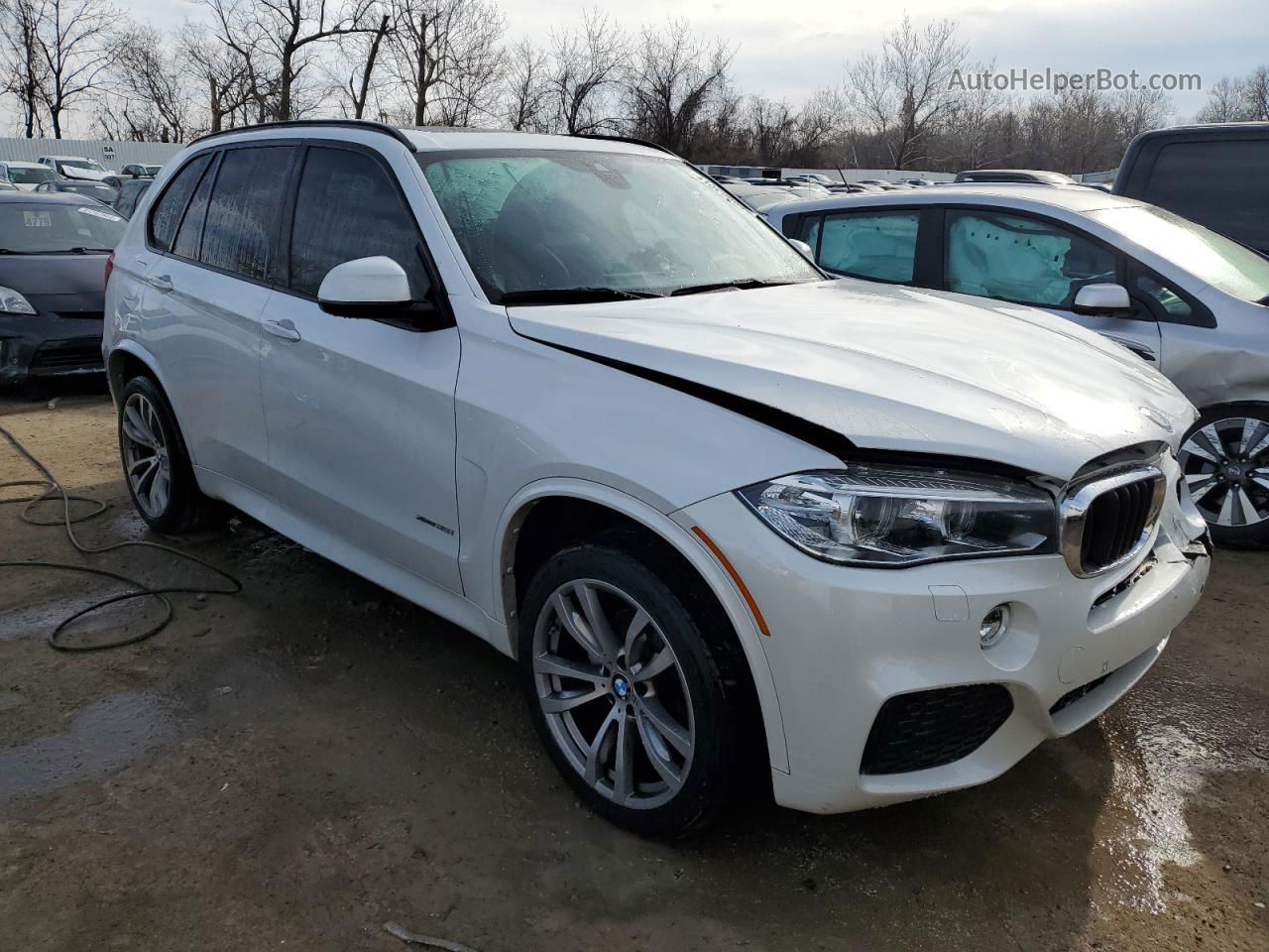 2016 Bmw X5 Xdrive35i White vin: 5UXKR0C50G0S90187