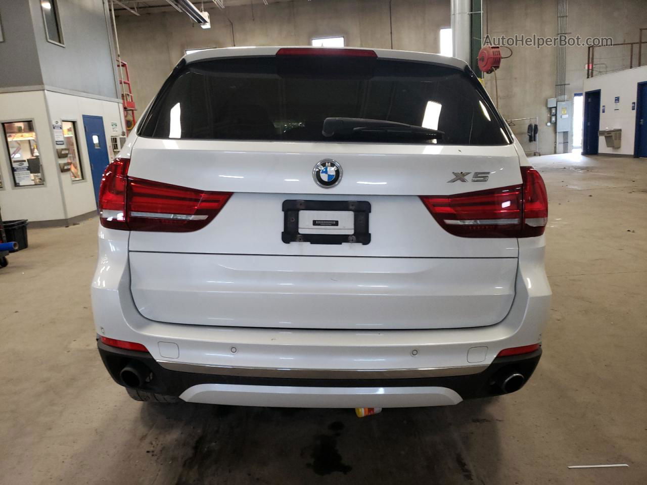 2014 Bmw X5 Xdrive35i White vin: 5UXKR0C51E0H18946