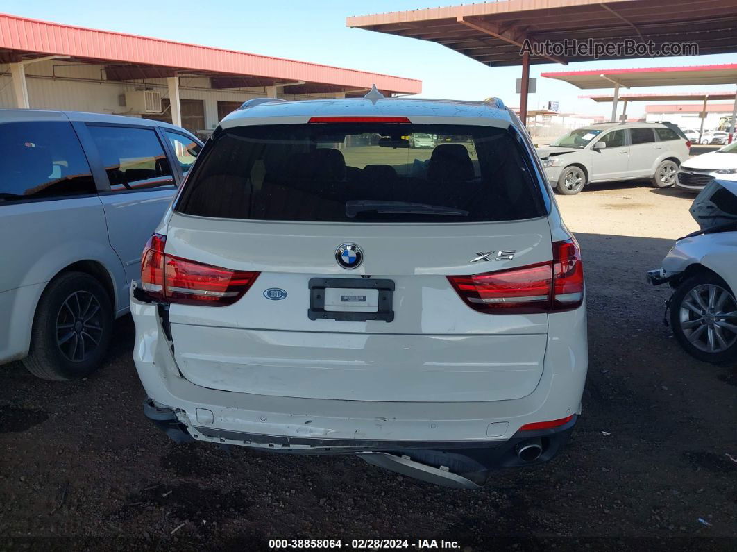 2014 Bmw X5 Xdrive35i White vin: 5UXKR0C51E0H19997