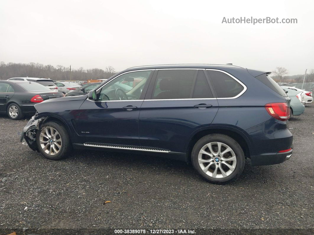 2014 Bmw X5 Xdrive35i Blue vin: 5UXKR0C51E0H23452