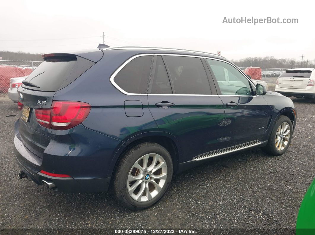 2014 Bmw X5 Xdrive35i Blue vin: 5UXKR0C51E0H23452