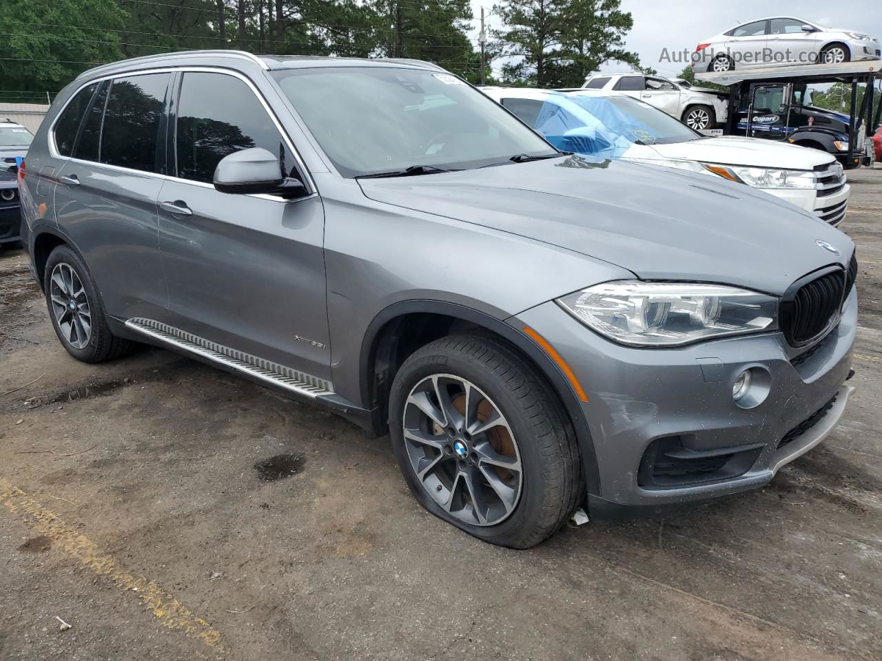 2014 Bmw X5 Xdrive35i Gray vin: 5UXKR0C51E0K42629