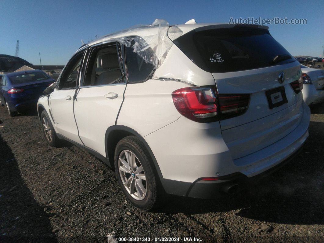 2014 Bmw X5 Xdrive35i White vin: 5UXKR0C51E0K43134