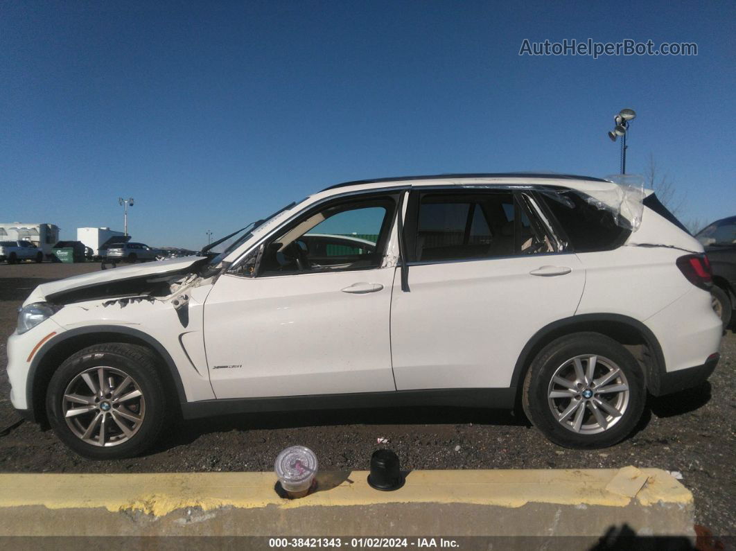 2014 Bmw X5 Xdrive35i White vin: 5UXKR0C51E0K43134