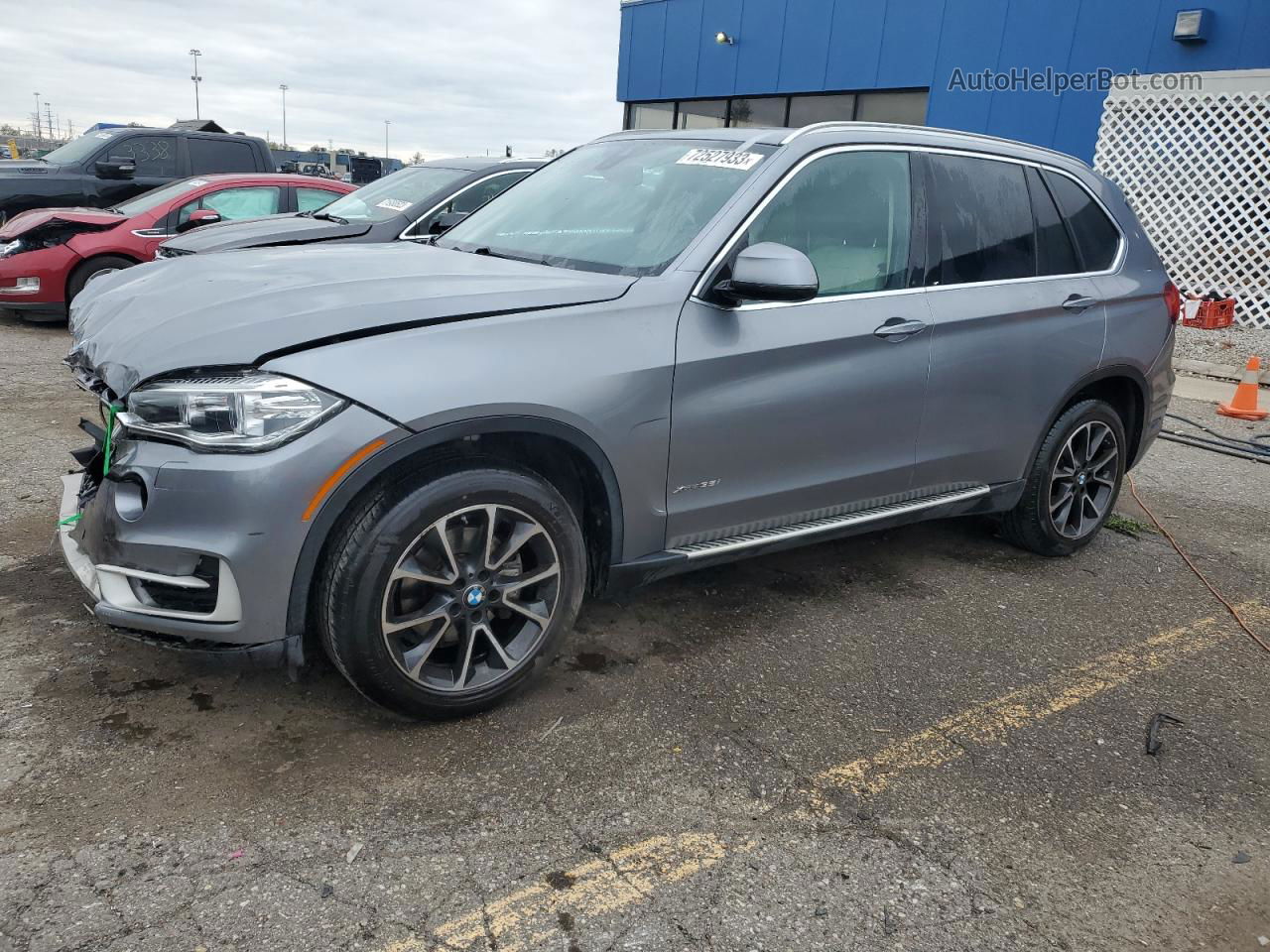 2014 Bmw X5 Xdrive35i Gray vin: 5UXKR0C51E0K45112