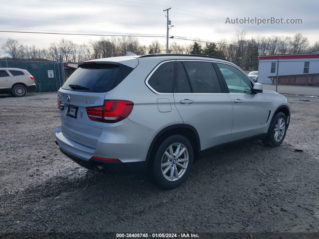 2014 Bmw X5 Xdrive35i Silver vin: 5UXKR0C51E0K45756