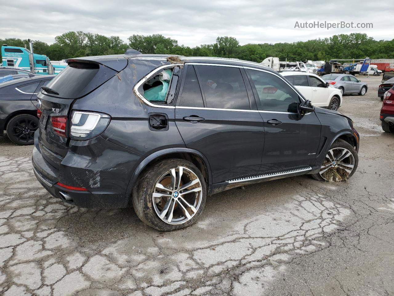 2015 Bmw X5 Xdrive35i Черный vin: 5UXKR0C51F0K52756