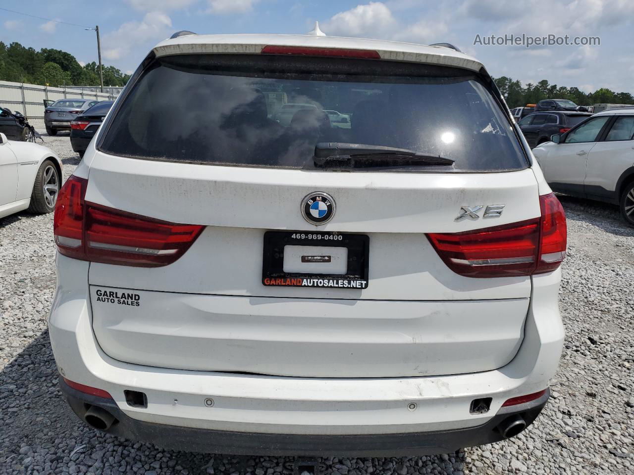 2015 Bmw X5 Xdrive35i White vin: 5UXKR0C51F0K68391