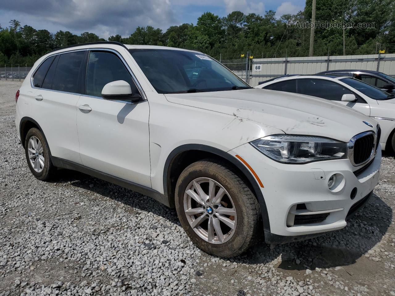 2015 Bmw X5 Xdrive35i White vin: 5UXKR0C51F0K68391