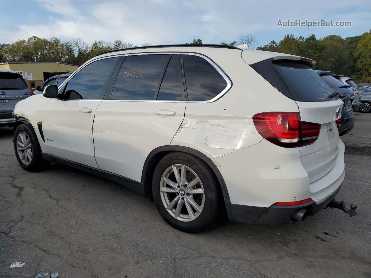 2015 Bmw X5 Xdrive35i White vin: 5UXKR0C51F0K69671