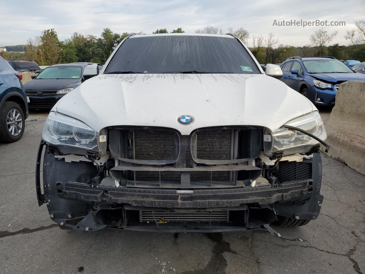 2015 Bmw X5 Xdrive35i White vin: 5UXKR0C51F0K69671