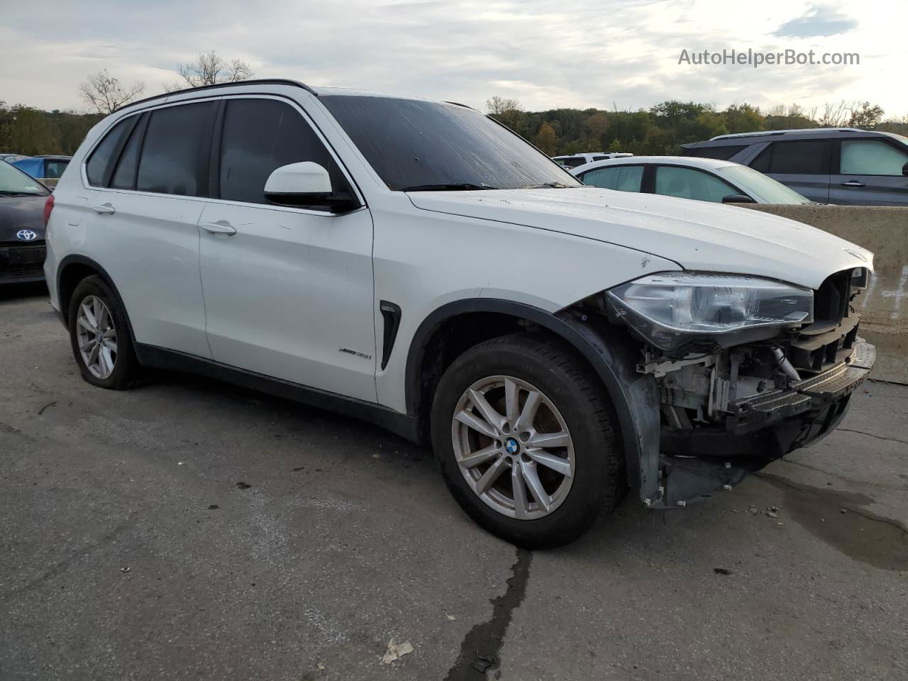 2015 Bmw X5 Xdrive35i White vin: 5UXKR0C51F0K69671