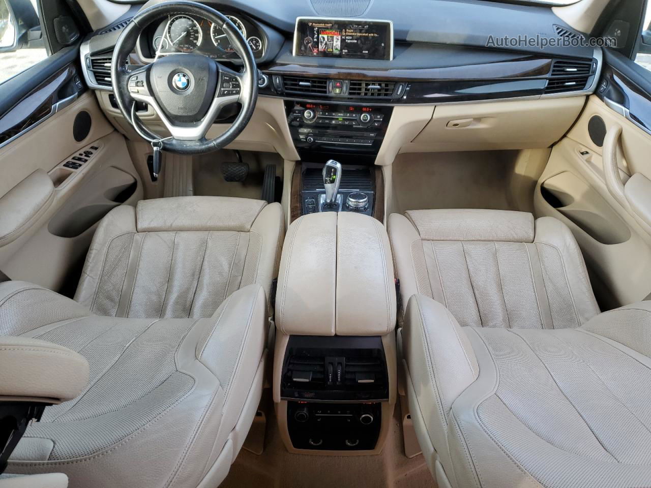 2015 Bmw X5 Xdrive35i Белый vin: 5UXKR0C51F0P02289