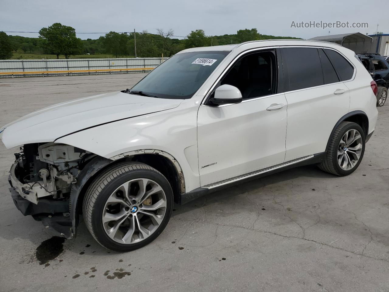 2015 Bmw X5 Xdrive35i White vin: 5UXKR0C51F0P06357