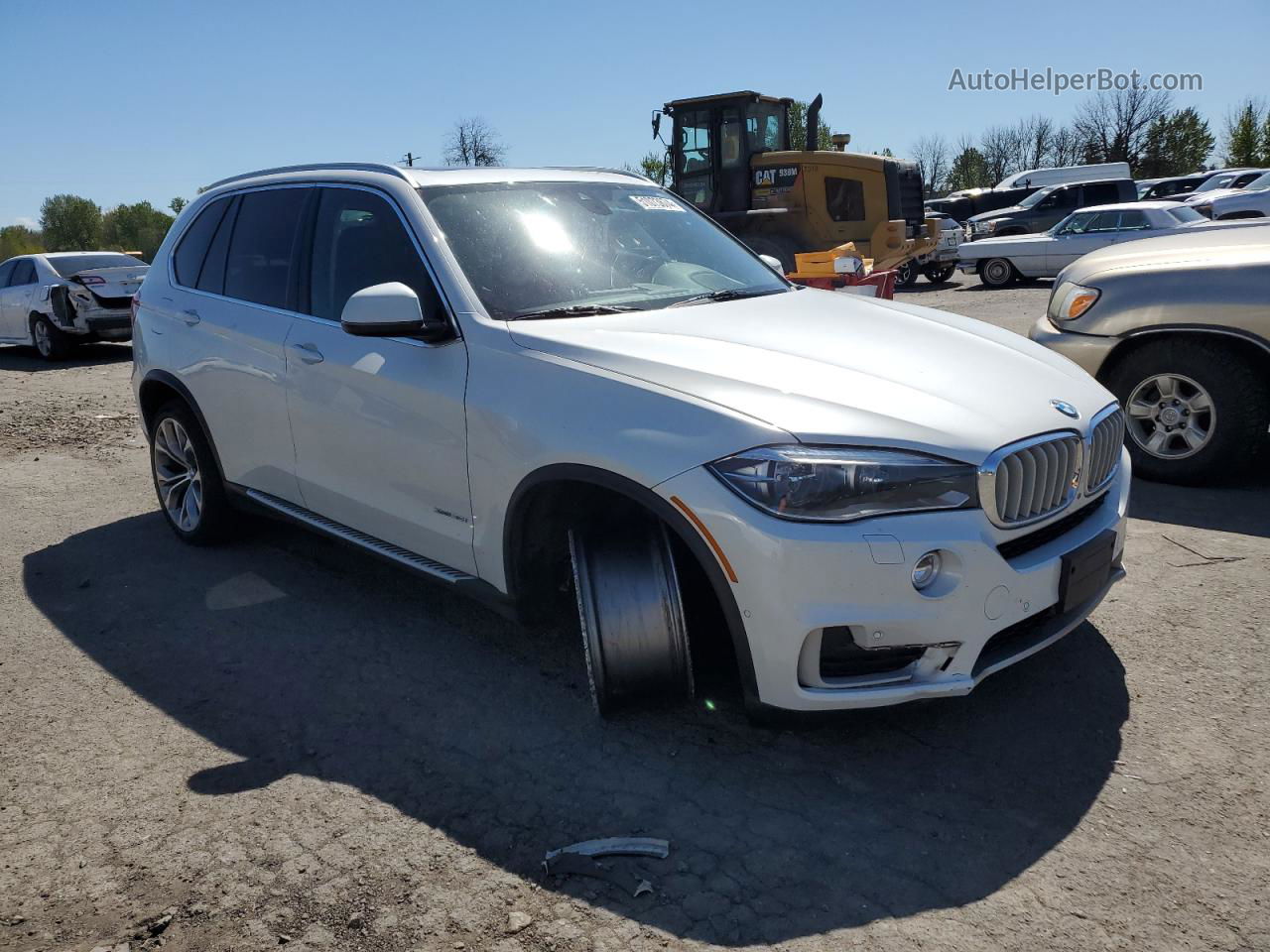 2015 Bmw X5 Xdrive35i White vin: 5UXKR0C51F0P08092