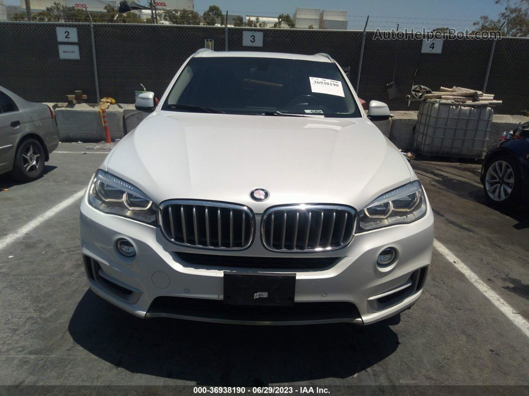 2015 Bmw X5 Xdrive35i White vin: 5UXKR0C51F0P08917