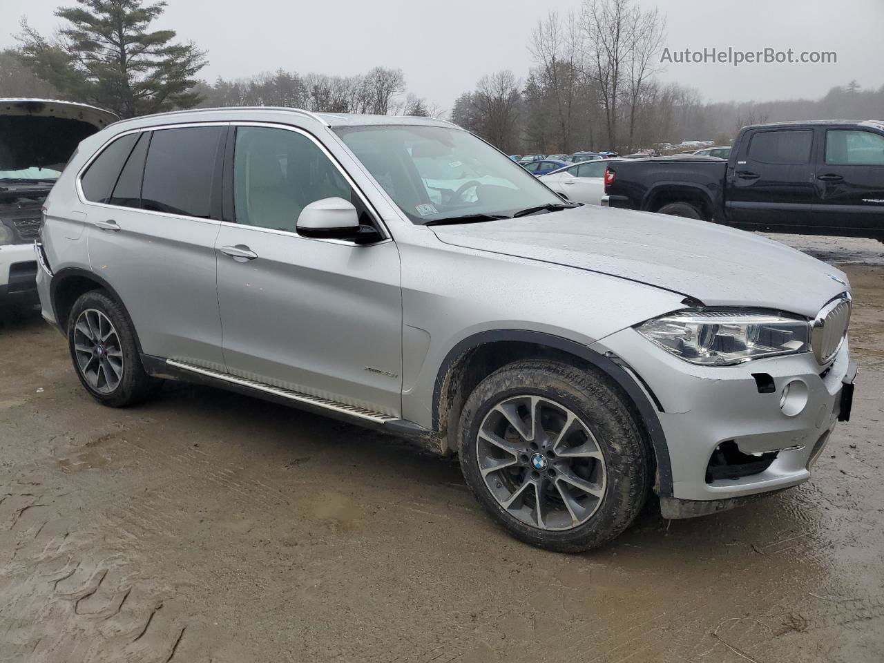 2015 Bmw X5 Xdrive35i Silver vin: 5UXKR0C51F0P09825