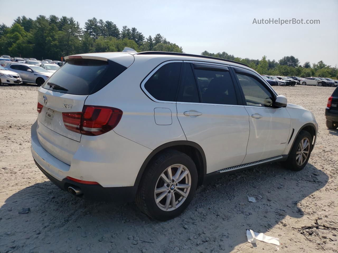 2015 Bmw X5 Xdrive35i White vin: 5UXKR0C51F0P11252