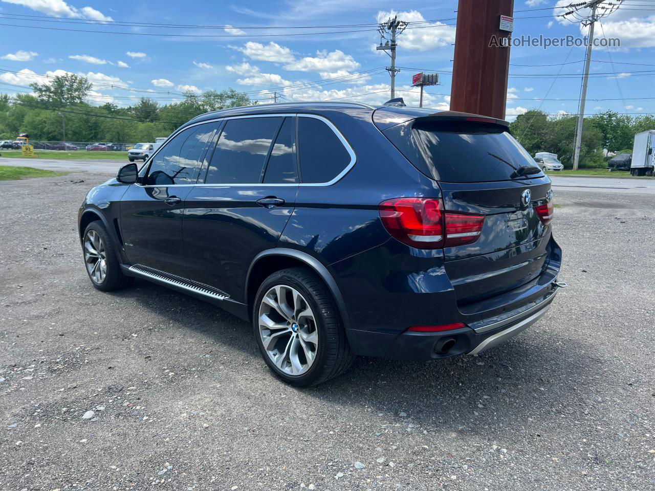 2015 Bmw X5 Xdrive35i Blue vin: 5UXKR0C51F0P11722