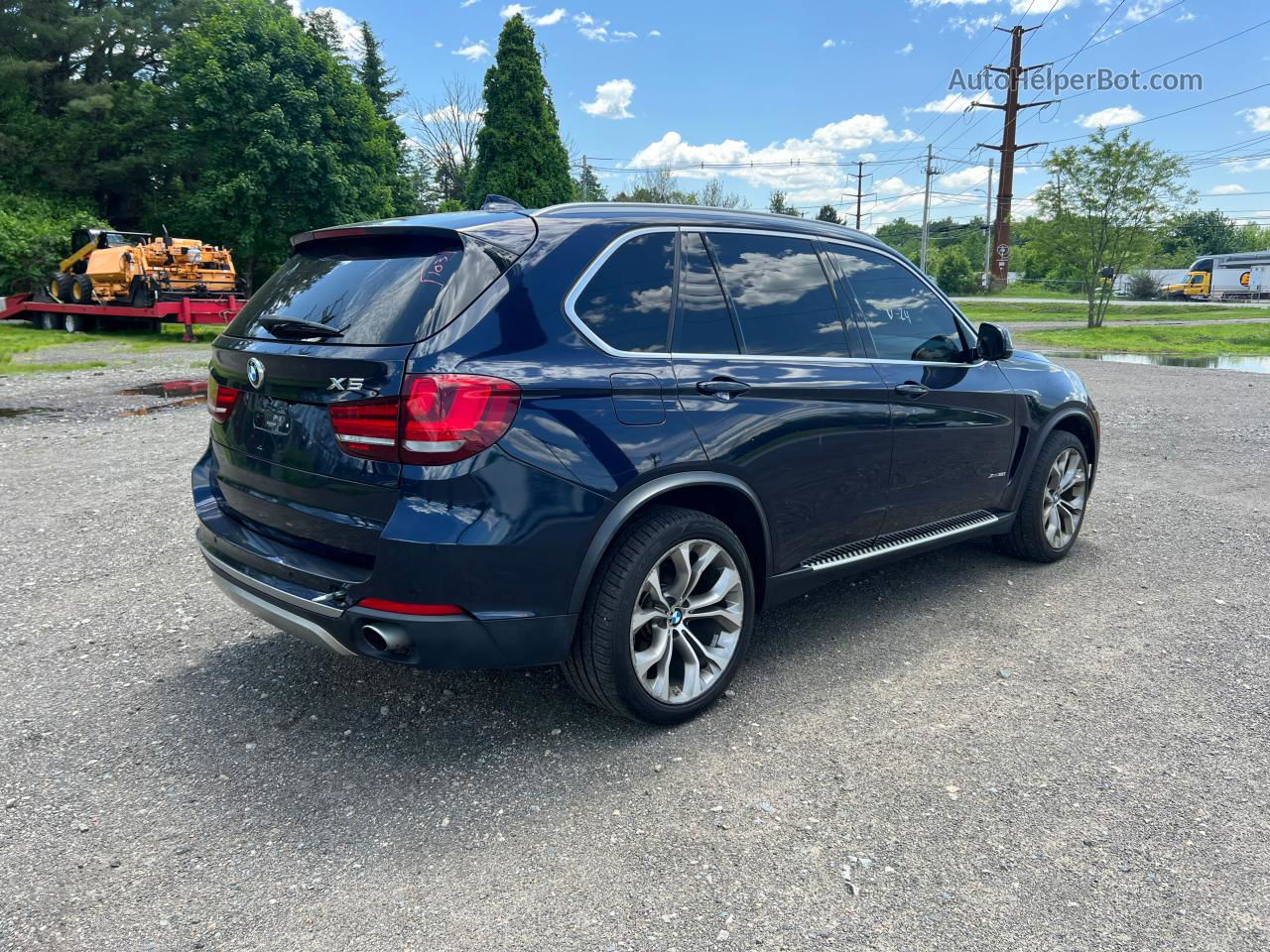 2015 Bmw X5 Xdrive35i Blue vin: 5UXKR0C51F0P11722