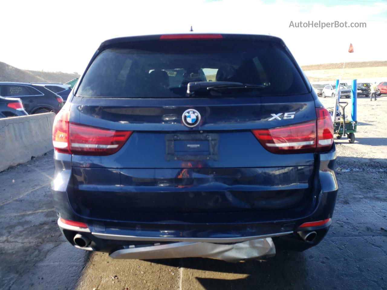 2015 Bmw X5 Xdrive35i Blue vin: 5UXKR0C51F0P14023