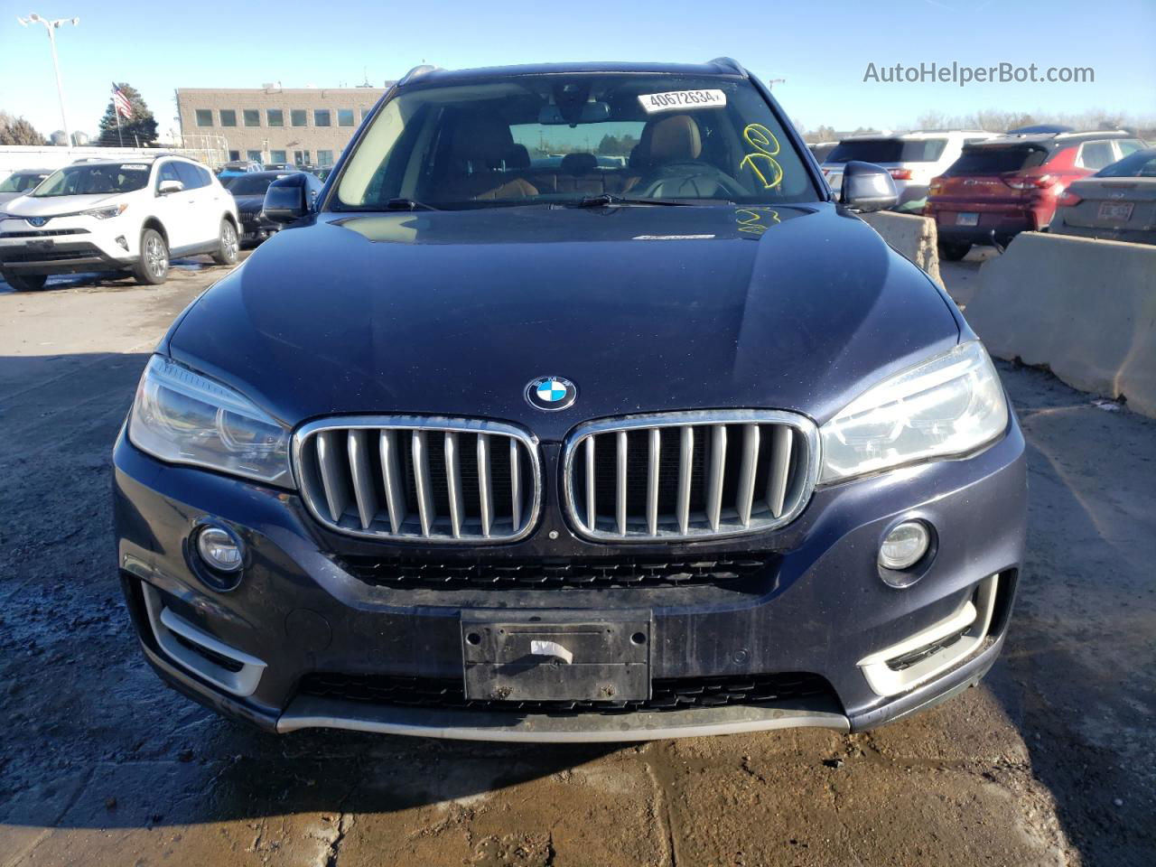 2015 Bmw X5 Xdrive35i Синий vin: 5UXKR0C51F0P14023