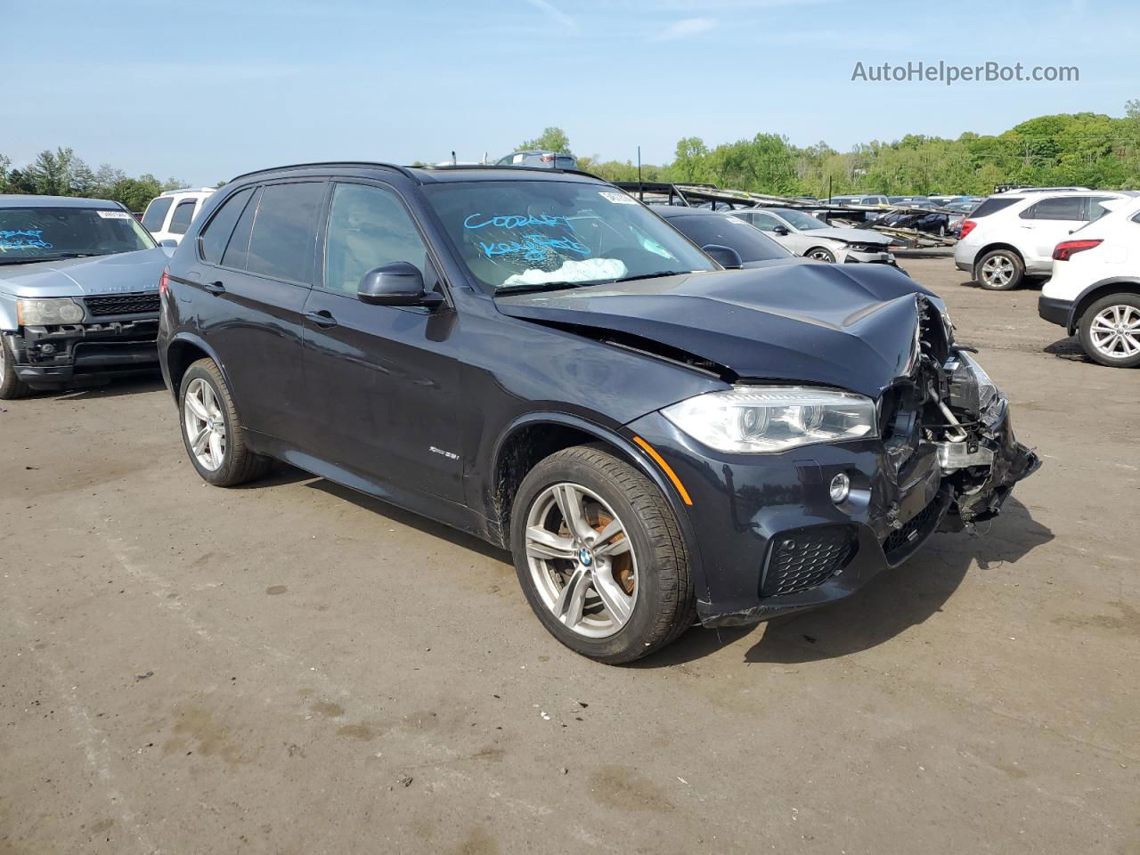 2014 Bmw X5 Xdrive35i Black vin: 5UXKR0C52E0C28077